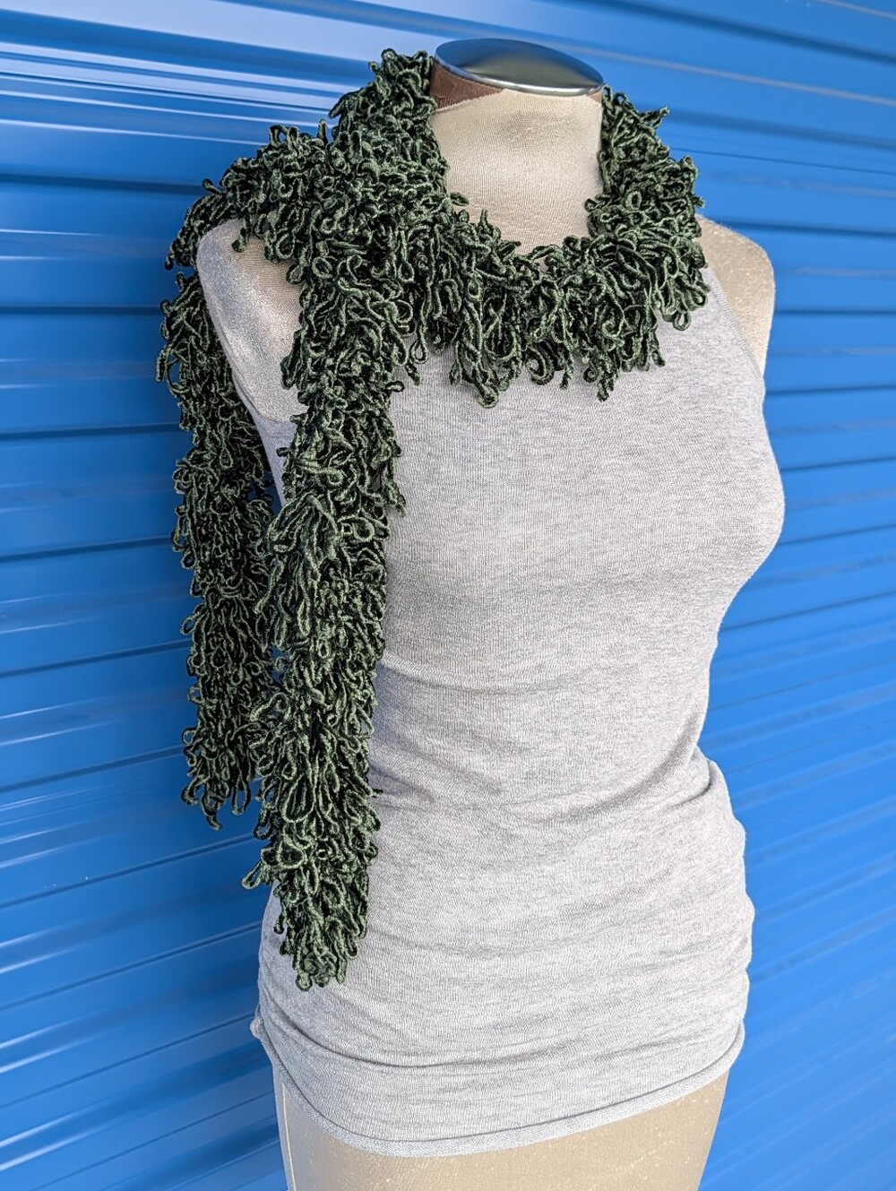Y2K SHAGGY CHENILLE SCARF